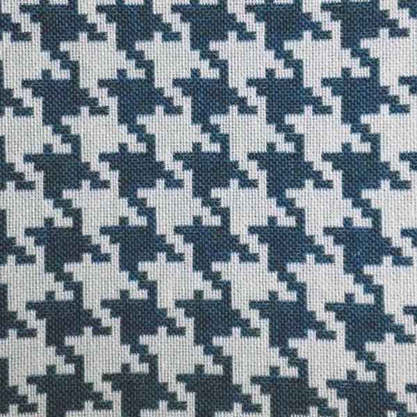 tessuto pied poule blu