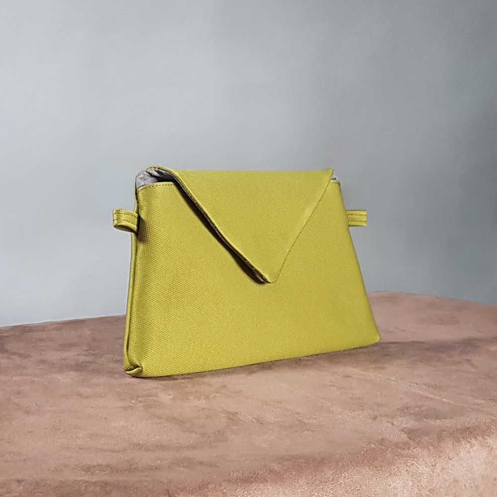 pochette Epistula in giallo-verde