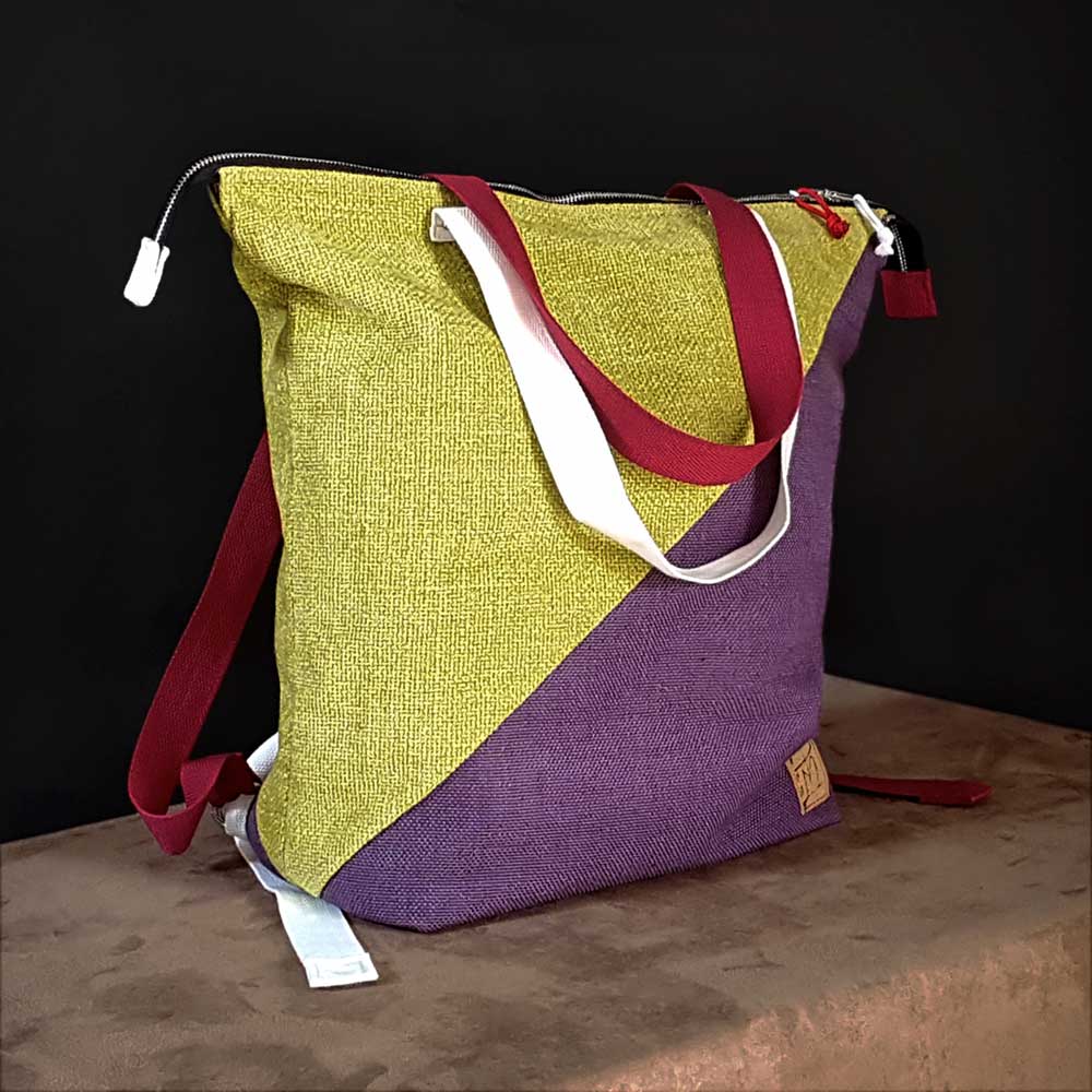 Urbis totebag backpack in Liturgical color palette