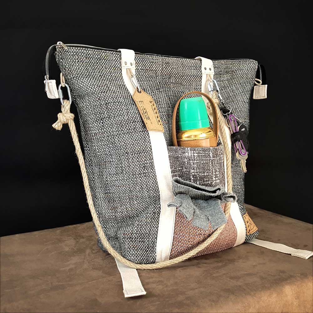 Urbis-Tek totebag backpack in Dust color palette